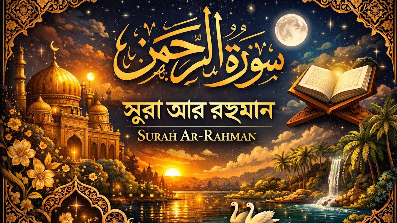 সূরা আর রহমান (سورة الرحمن) - Surah Ar Rahman | মন শীতল করানো তেলাওয়াত।Zain Abu Kautsar