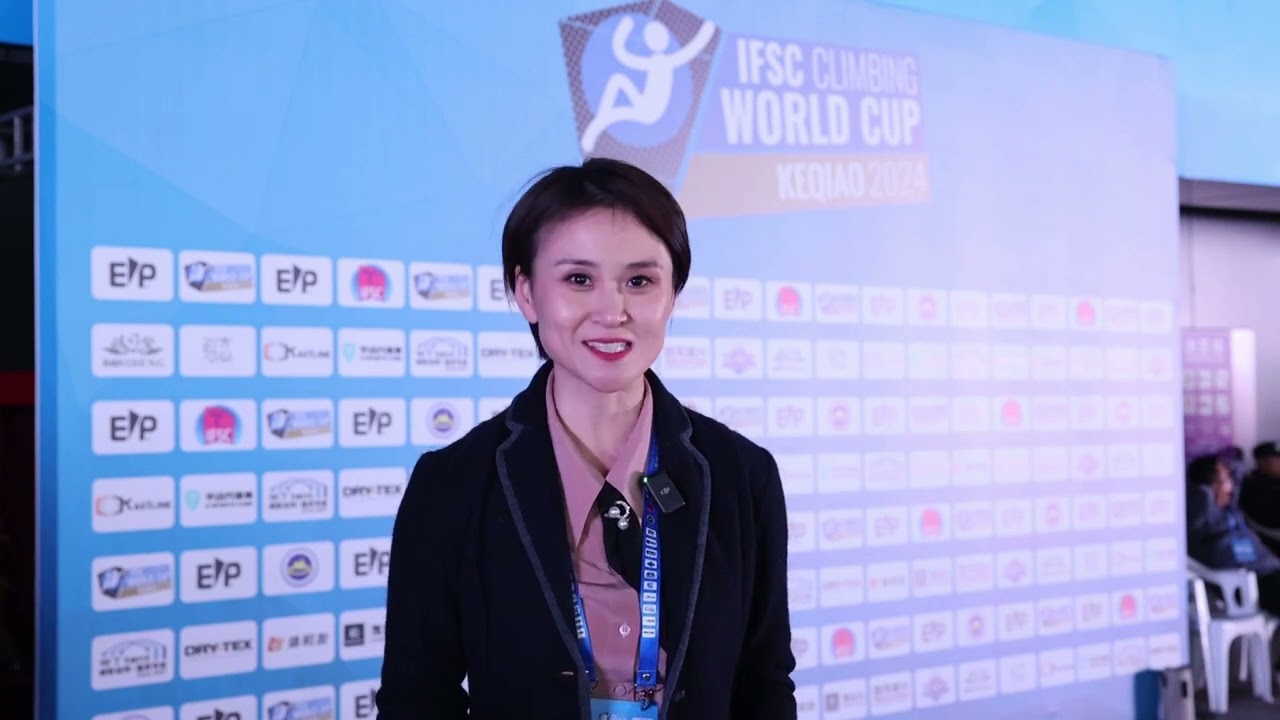 2024 IFSC World Cup Climbing (Keqiao China) Chinese Athlete Zhilu Luo Win the Bronze Medal