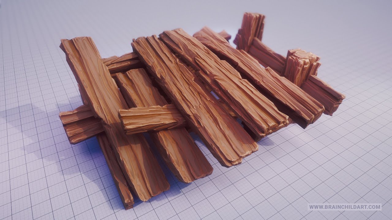 Blender & UE5 | 3D Sculpting, Texturing  and Rendering STYLIZED WOOD