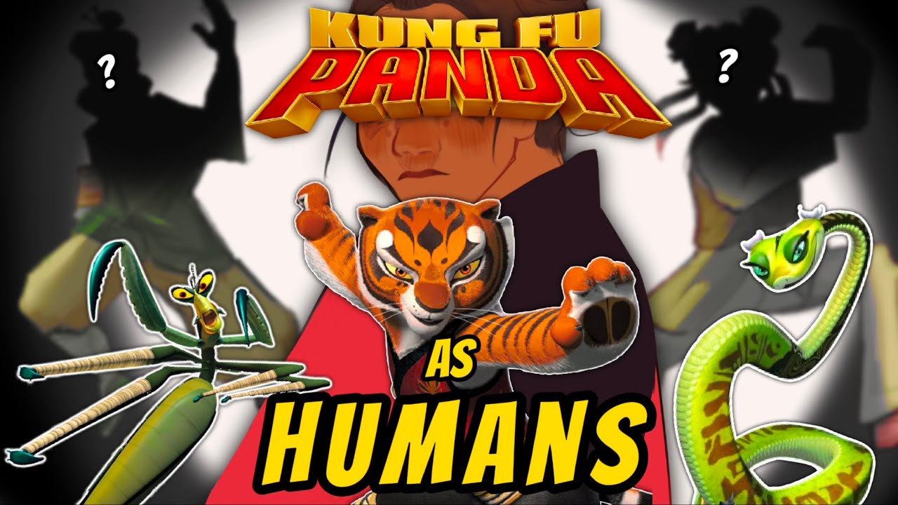 Designing Kung Fu Panda Characters as Humans.