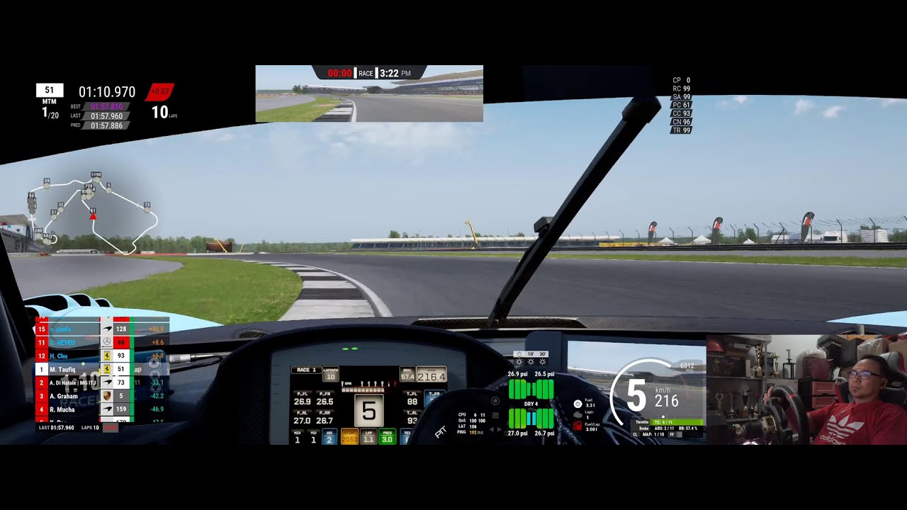 Doing some practice at Silverstone
