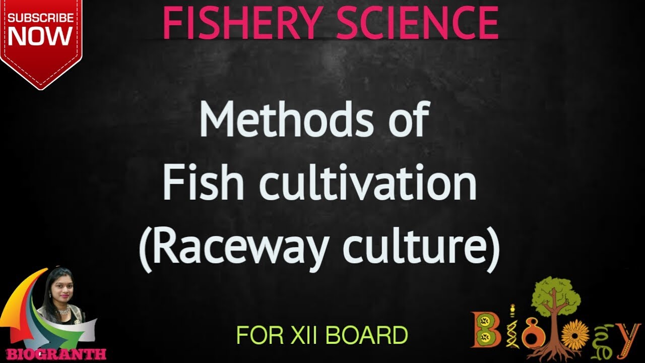 Methods of Fish Cultivation | Raceway culture | 12th Board.