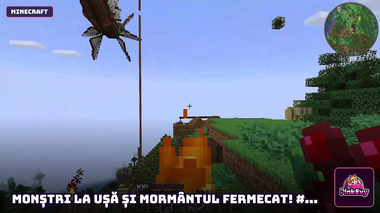 Monștri la ușă și mormântul fermecat! #6 (Minecraft)