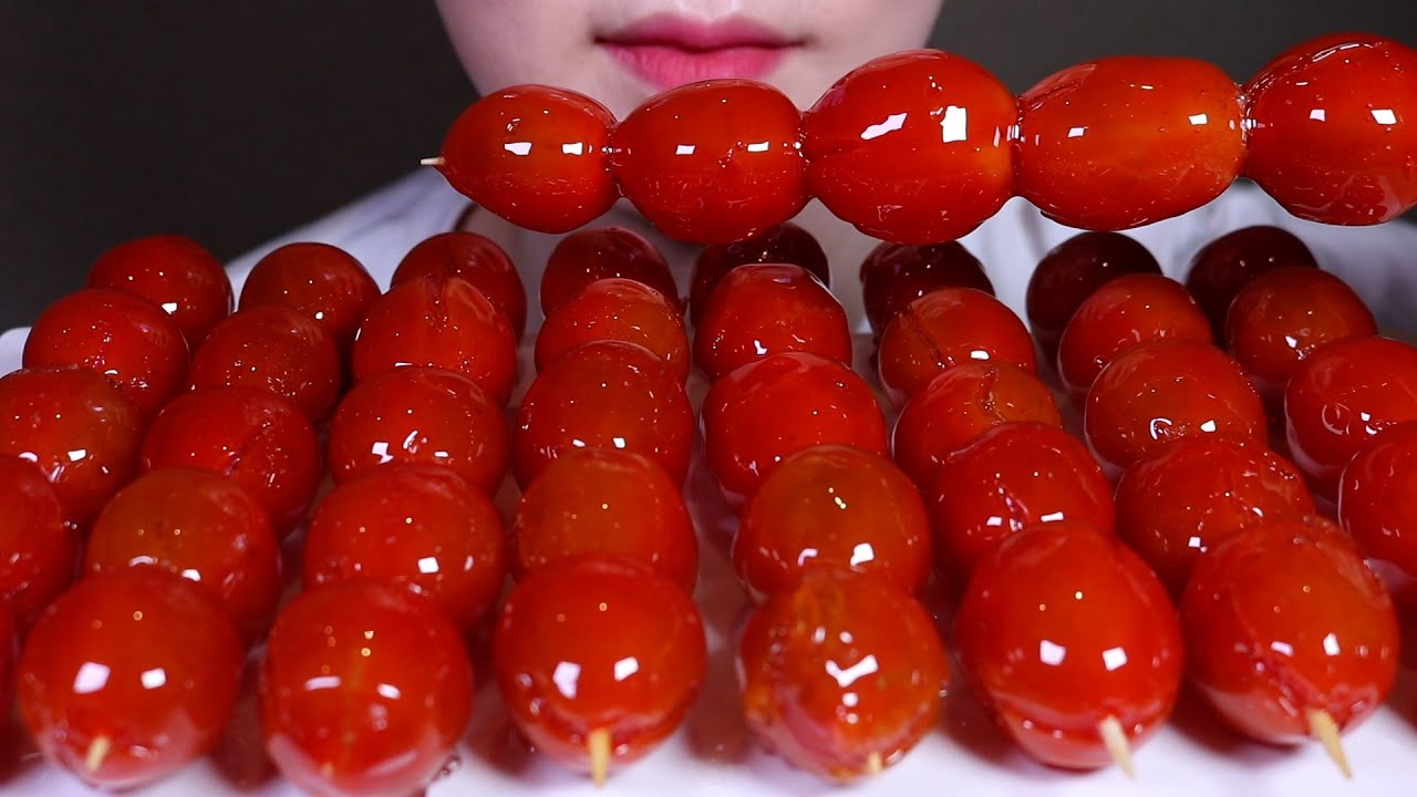 스테비아토망고 방울토마토 탕후루 먹방 Tanghulu MUKBANG