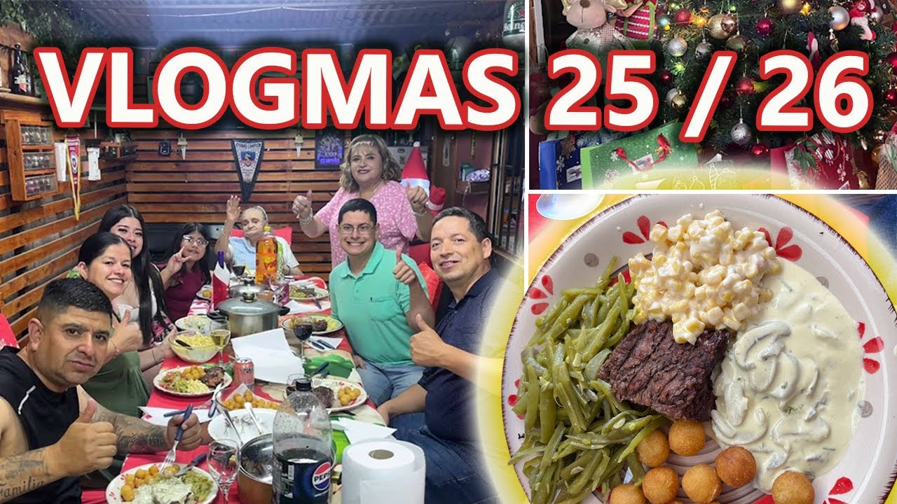 VLOGMAS 25 Y 26! CENA DE NOCHE BUENA, DIA DE PISCINA, ABRIENDO REGALOS Y MÁS!