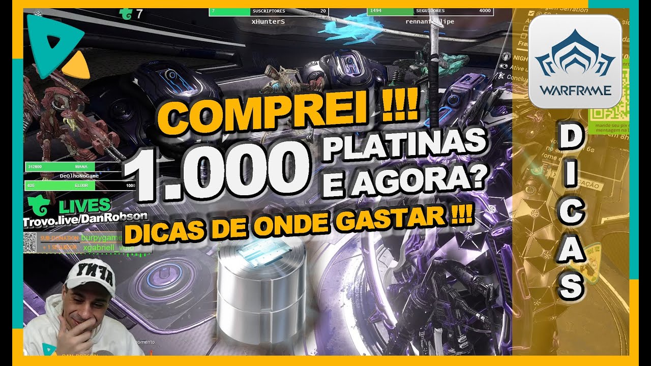 COMPREI 1000 PLATINAS E AGORA ?  Dicas para você gastar suas suadas platina no Warframe !!