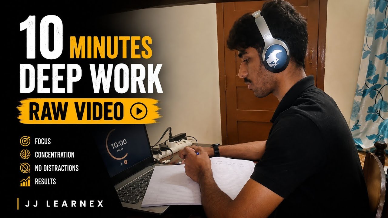 10 Minutes | Deep Work | JJ Learnex 