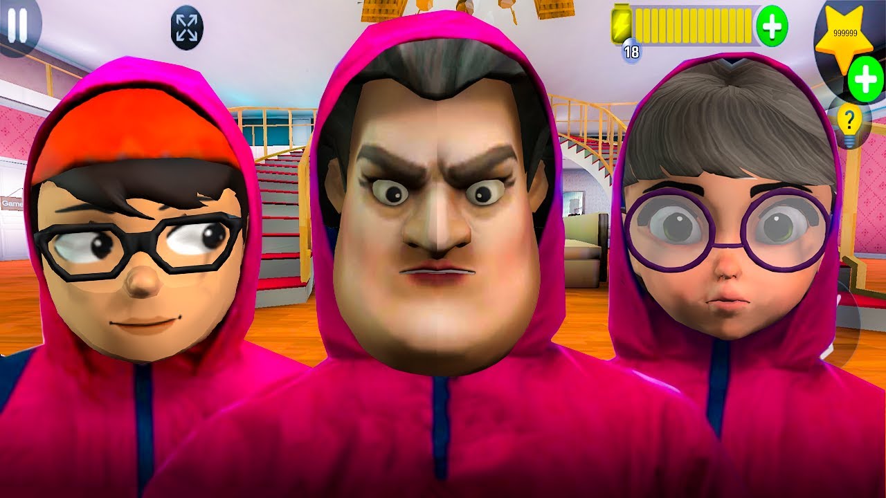 Squid Games Guard in Scary Teacher House
