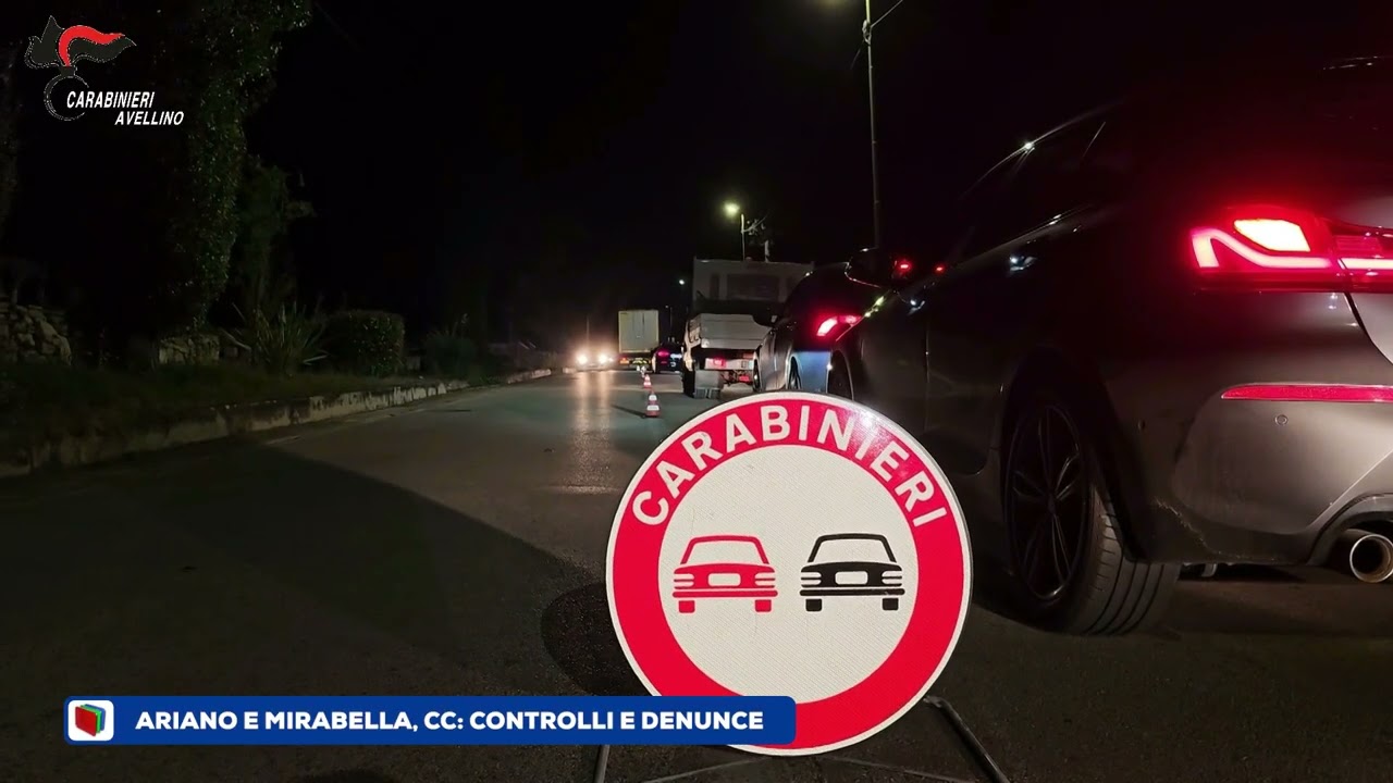 Task force dei Carabinieri tra Ariano e Mirabella