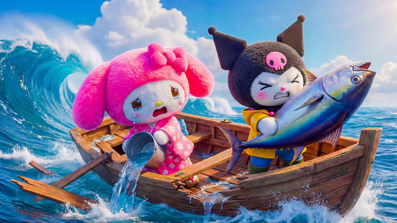 Melody Wanted Sushi… A Chaotic Trip with Kuromi by Her Side 💖🌸