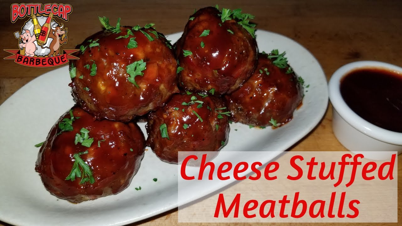 How to Make Cheese Stuffed Meatballs | BBQ Meatballs in Oven