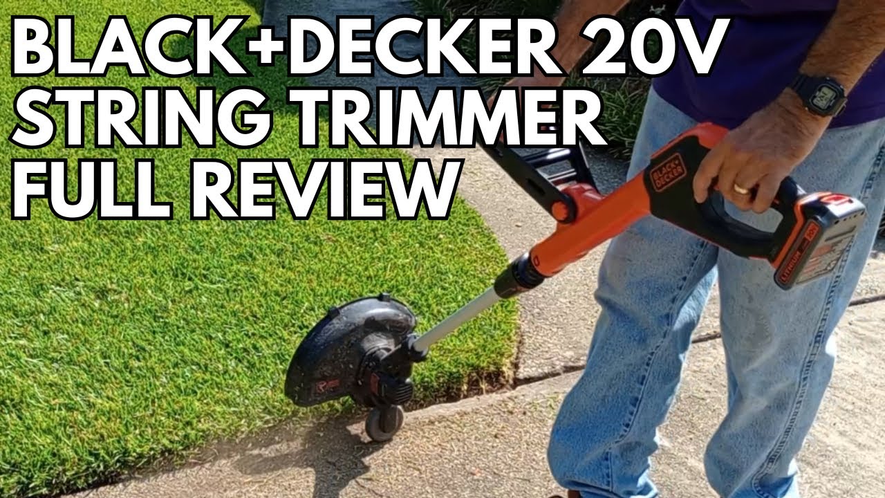 BLACK+DECKER 20V String Trimmer - Unboxing, Assembly, & Review [Model: LST522]