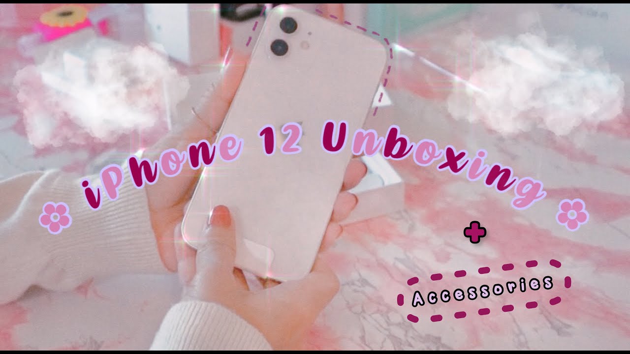 🌼✨ Aesthetic Unboxing iPhone 12 + Accessories 📱