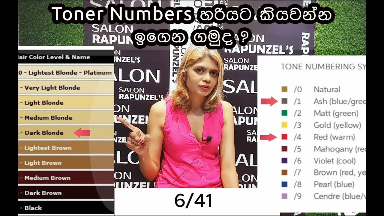 Hair Colour කරන්න කලින් Toner Numbers කියවන හැටි දැන ගමුද ? Colour Wheel Part 9 #beauty #haircolour