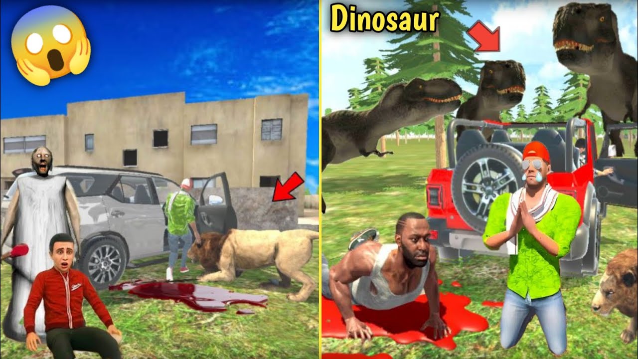 Lion killed the jack 😱😭 Indian Theft Aura Simulator 3d 