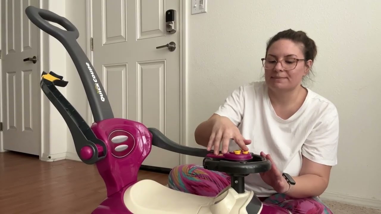 Push car for toddlers with guardrails and trunk space