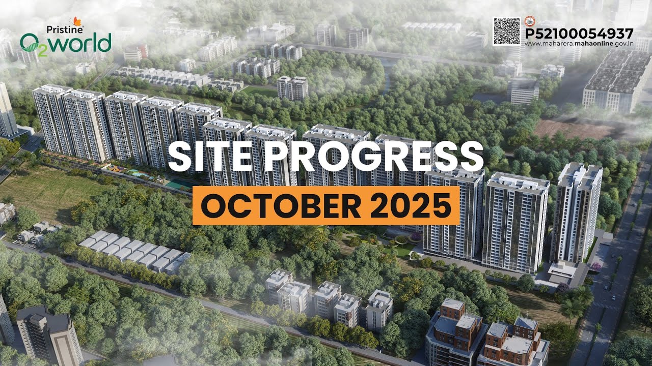 Pristine O2 World Site Progress | October 2025 | Pristine Developers | Upcoming Project at Kharadi