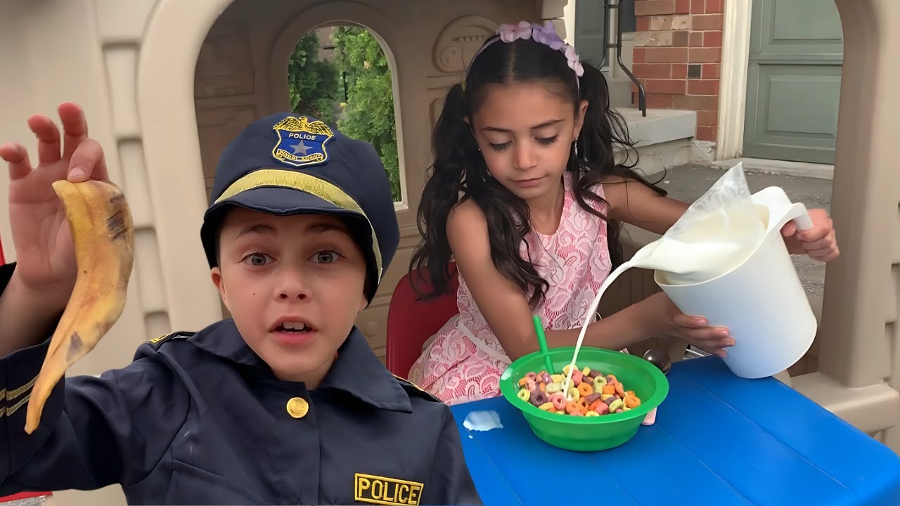 Heidi and Zidane's Funny Police Kids Adventure