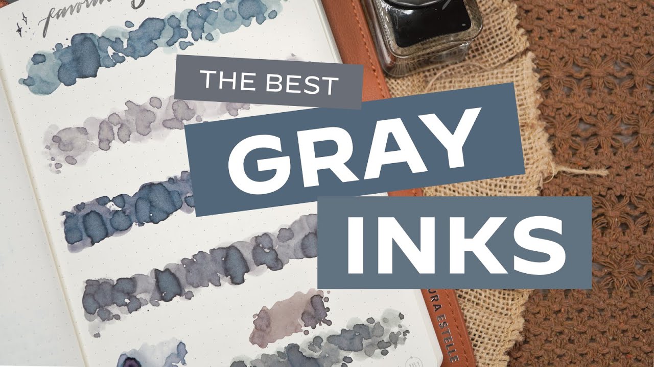 Gray Fountain Pen Inks That Are Stunning 🩶 My Top Picks · Ink Exploration