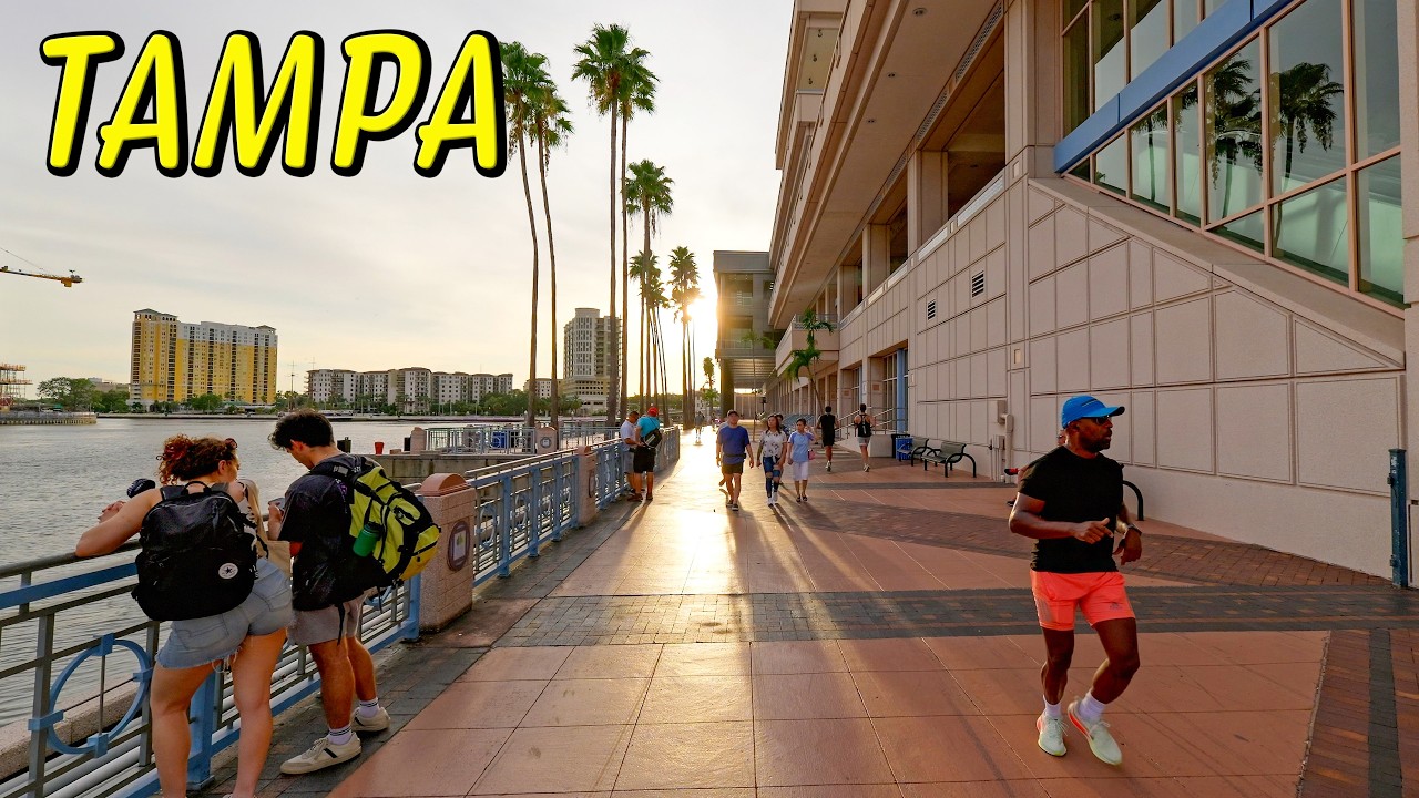 Discover Tampa Riverwalk | Vibrant Downtown Path in 4K