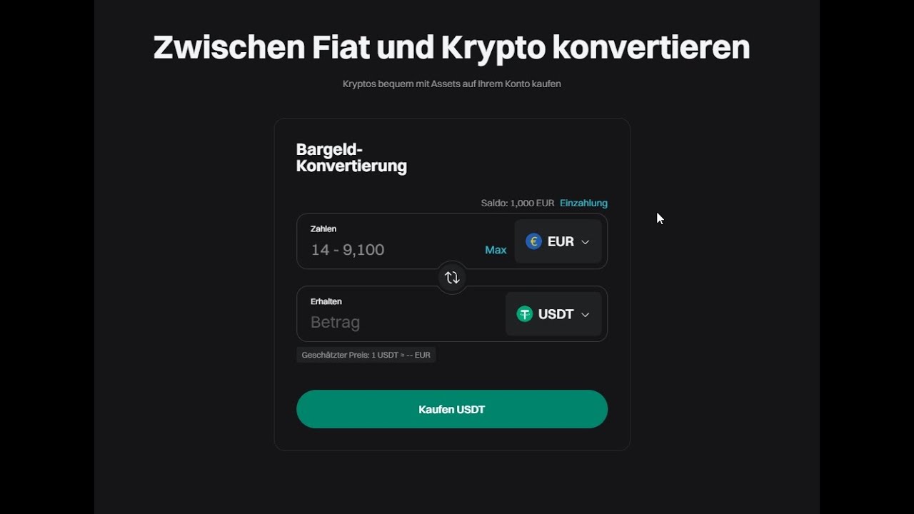 Bitget Fiat to USDT swap Tutorial
