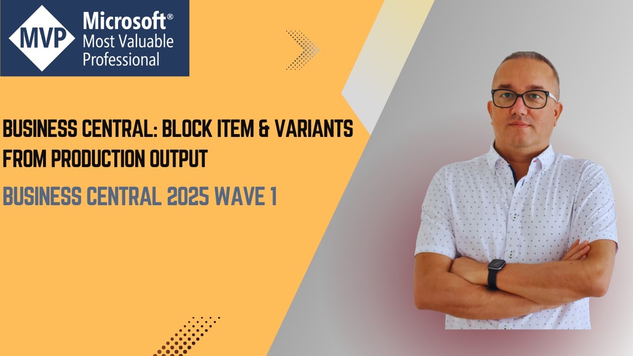 Blocking Items for production orders