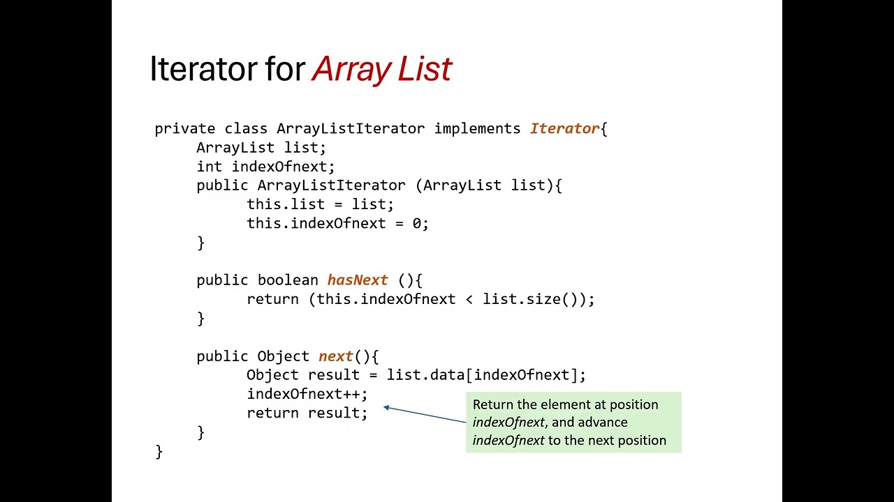 08.05. List Iterators prerecorded