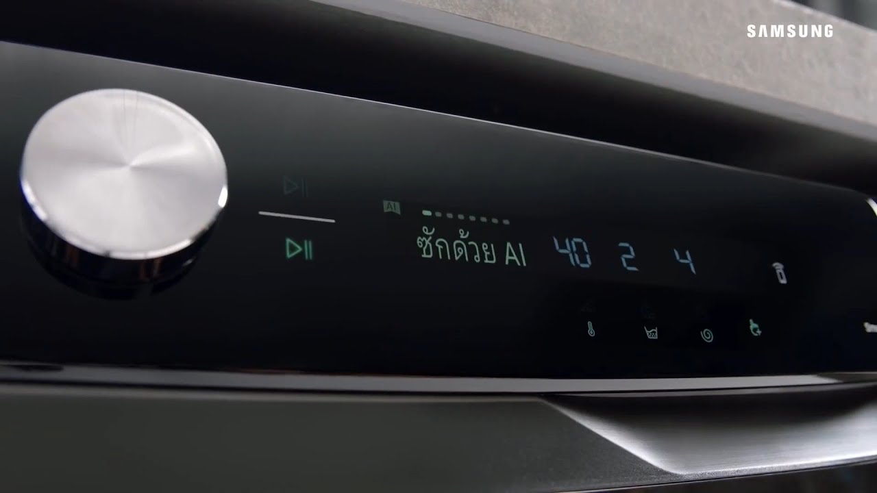 มาทำความรู้จักแผงควบคุม AI Control จาก Samsung AI Ecobubble™ ผู้ช่วยซักฉลาดสะอาดไว