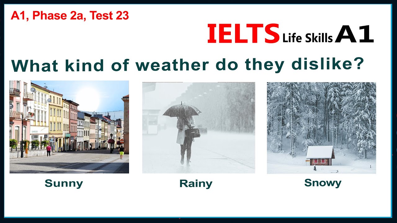 Тест на аудирование IELTS Life Skills A1 23 ► Новое в 2025 году 🇬🇧