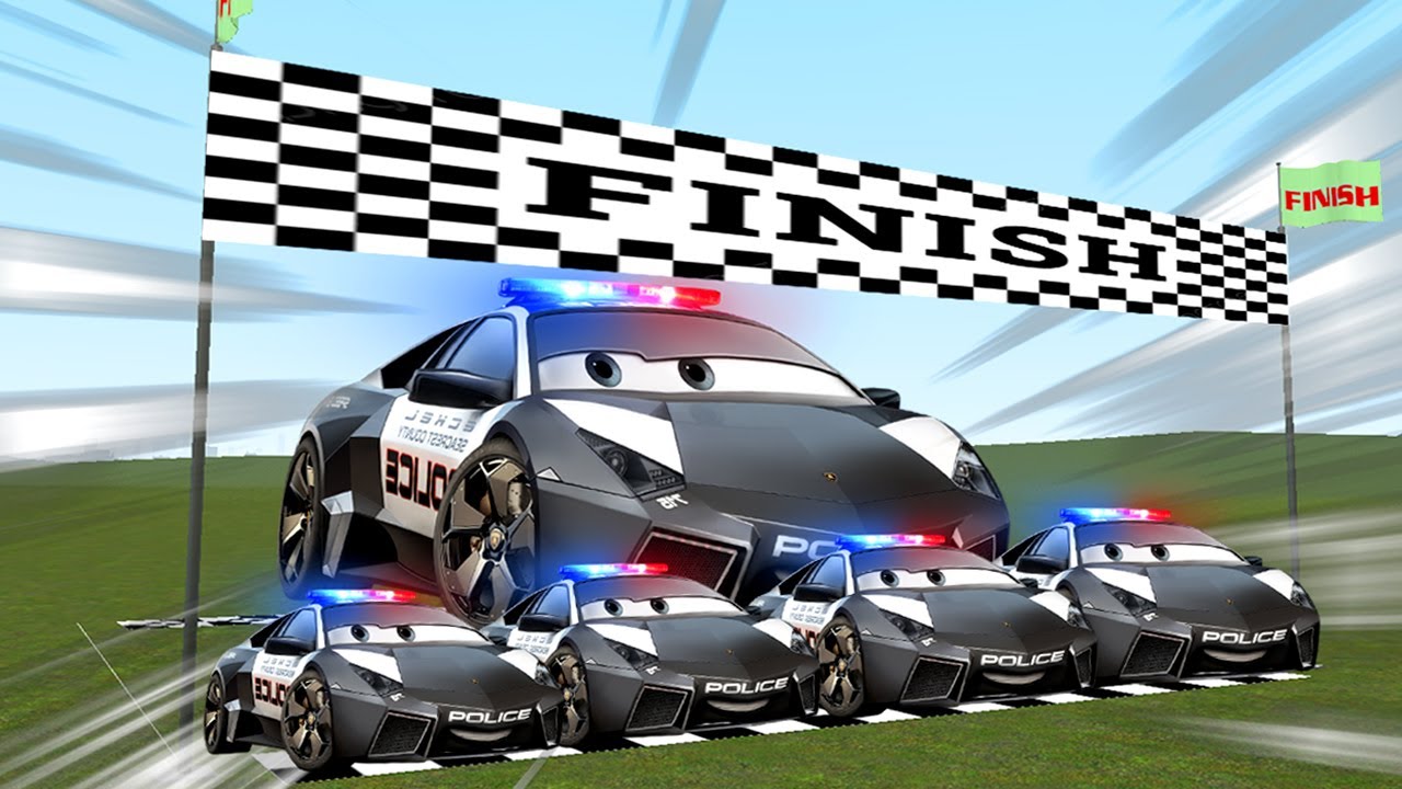ESCAPE FROM PURSUIT THE LIGHTNING MCQUEEN POLICE NEXTBOTS IN GARRY'S MOD!