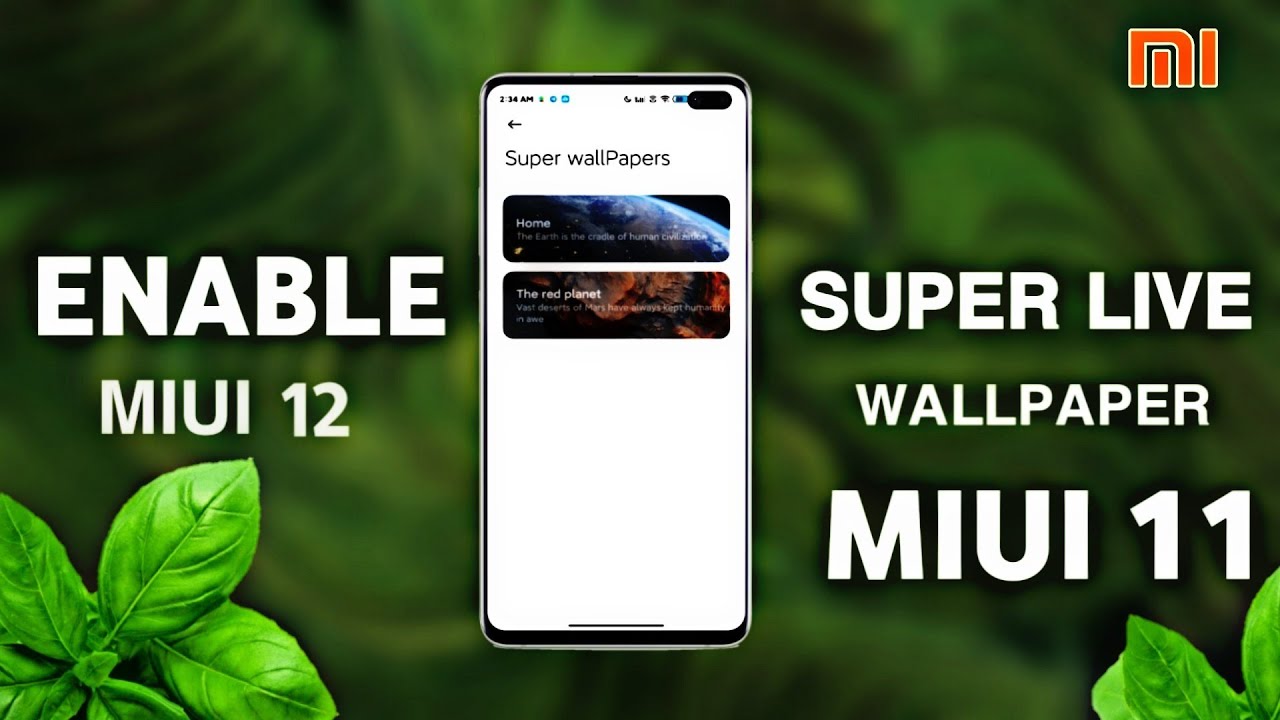 Install MIUI 12 Super Live Wallpaper in Any Xiaomi MIUI Phone | Lock Screen Working 😍🔥