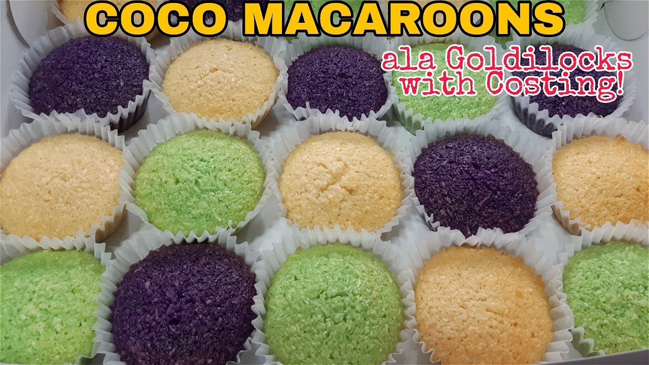 3 FLAVORS COCO MACAROONS ALA GOLDILOCKS | Negosyo Recipe with Complete Costing