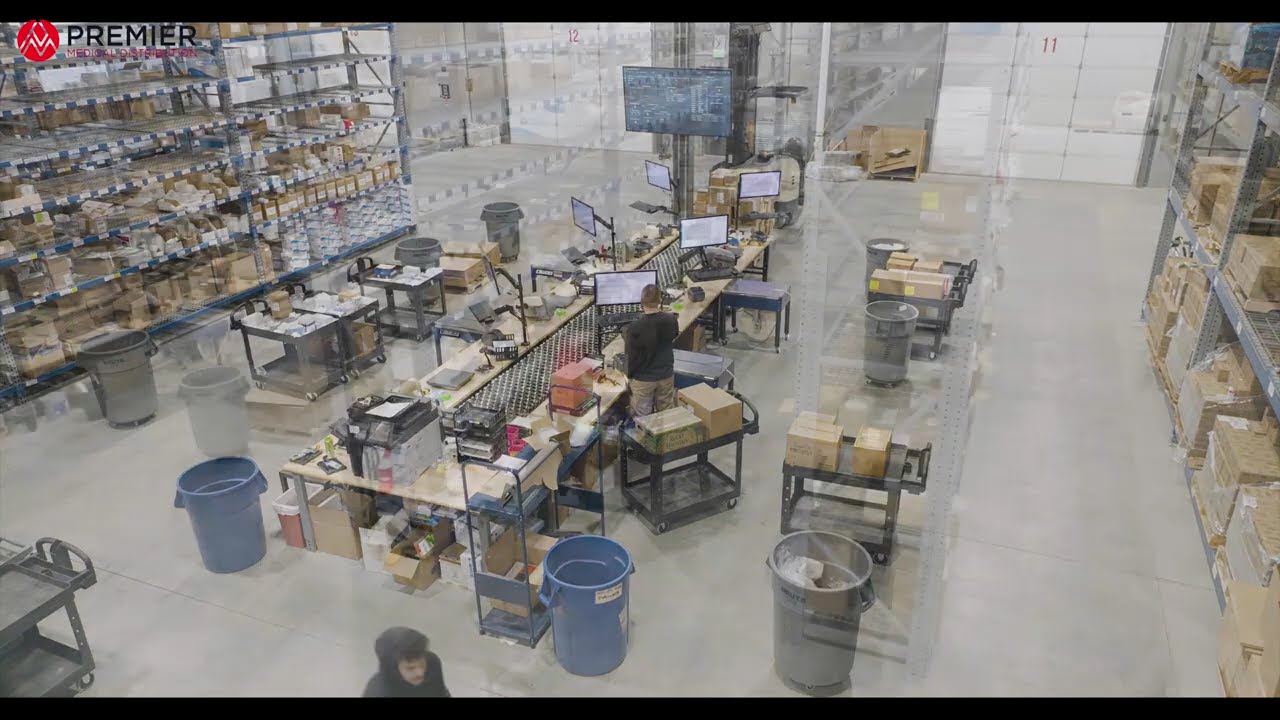 Drone Tour Inside a Medical Distribution Facility in Riverton, UT