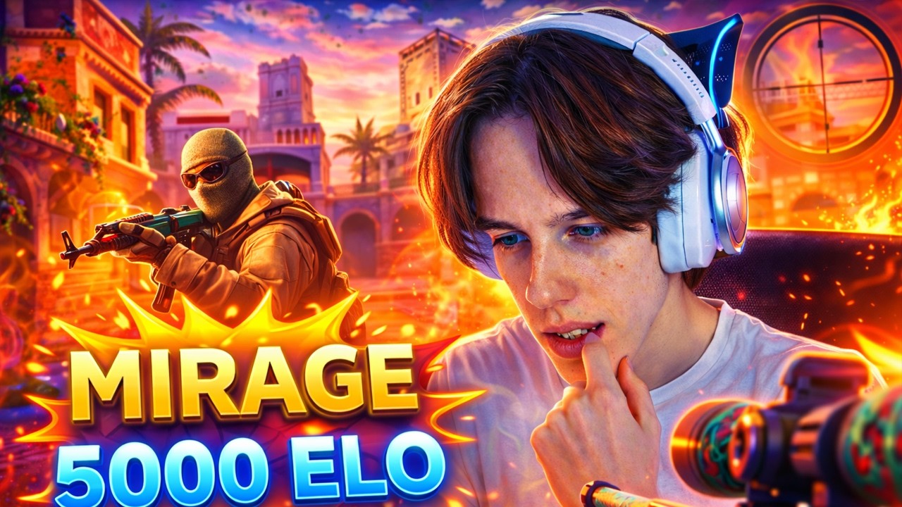 ПОСМОТРИ ВНИМАТЕЛЬНО НА ЭТУ ИГРУ MIRAGE  | 5000 ELO FACEIT