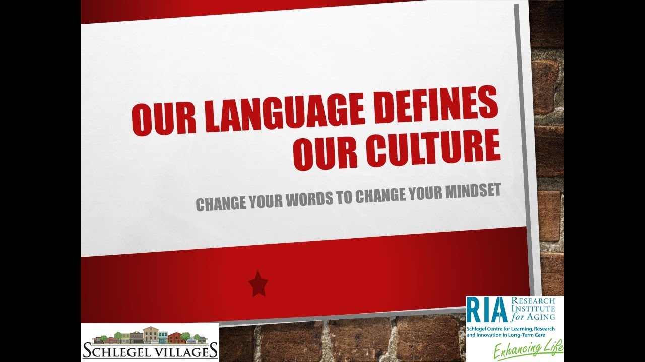 Our Language Defines Our Culture webinar