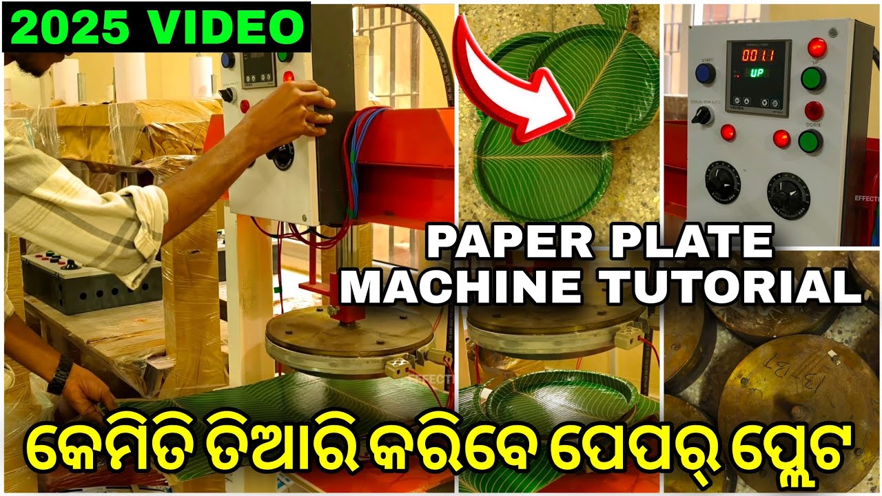 Disposable Paper Plate Machine Business | Reotech Overseas Bhubaneswar | Effective Vlogging Odia