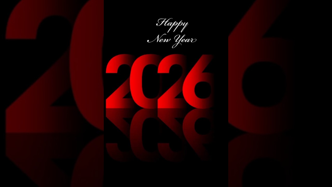 New Year 2026 Overlapping Shadow Text Design in Photoshop | Easy Poster Trick 
