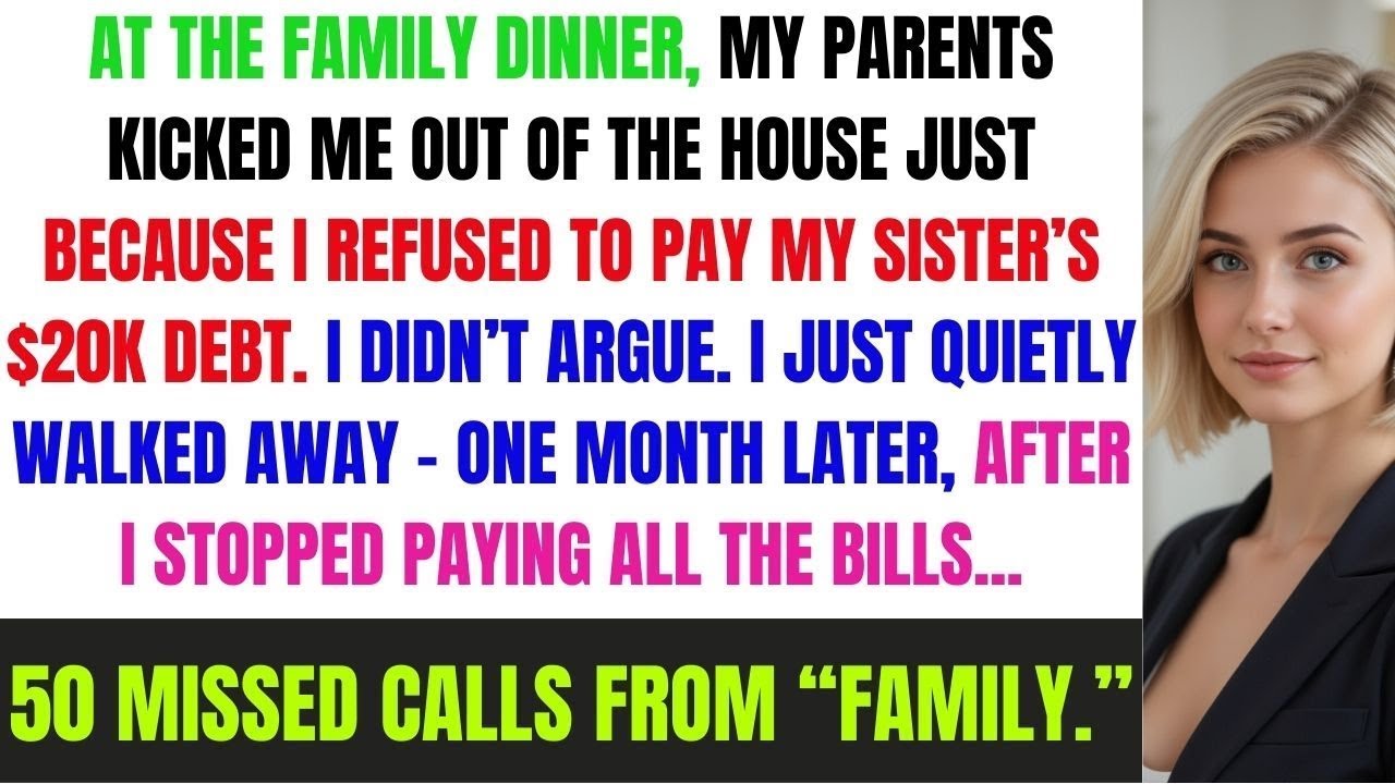 At The Family Dinner, My Parents Kicked Me Out Of The House Just For Defying My Sister — So I...