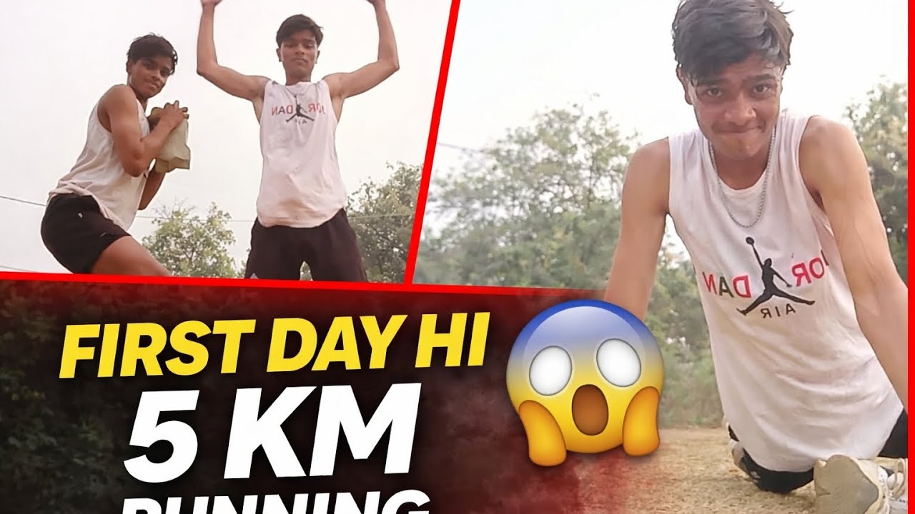 FIRST DAY RUNNING MEIN HII 5 KM COMPLETED KAR DIYE 😱 !!