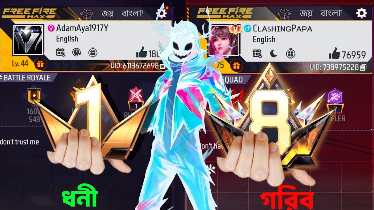 কে সবচেয়ে বেশি ধনী Prime Level 1 নাকি Prime Level 8? Garena Free Fire