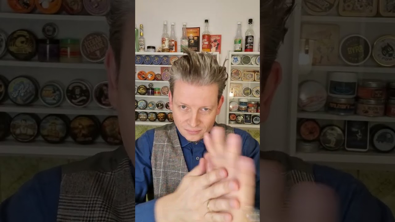 Tutorial Hairstyling mit der medium Hold Pomade Granny's Lemon Grove.