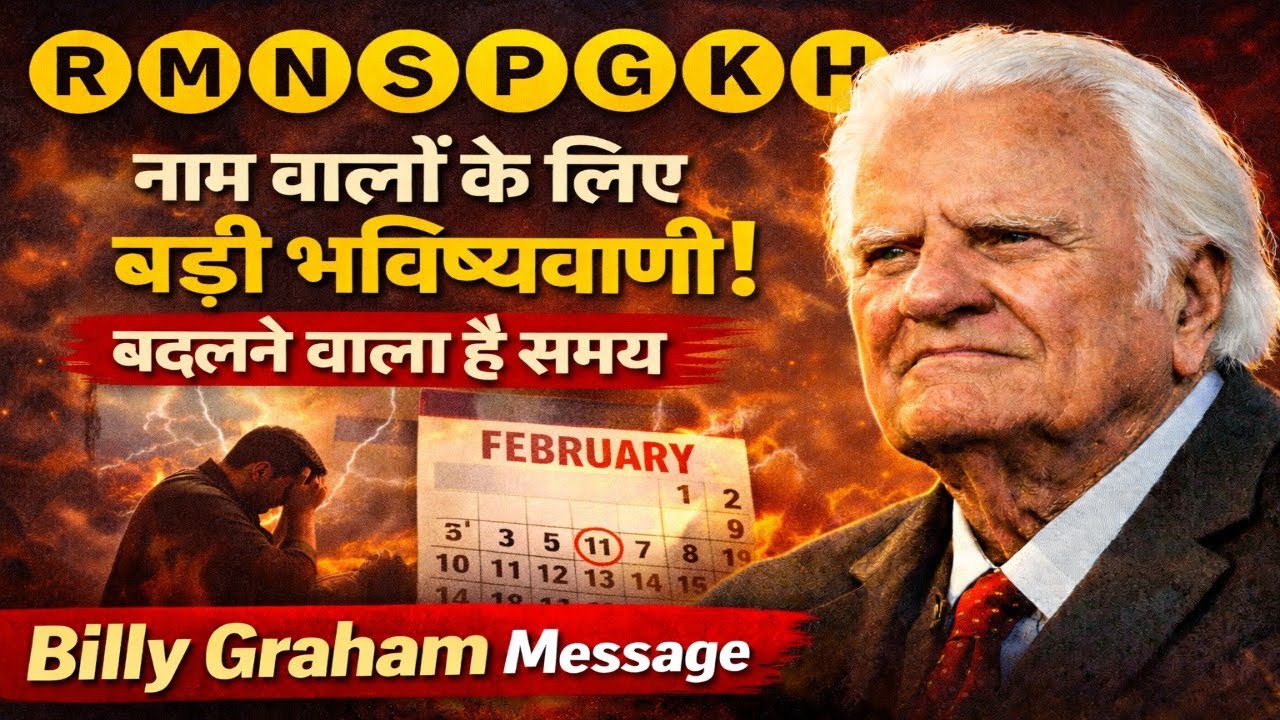 R, M, N, S, P, G, K, H, T, C नाम वालों के लिए बड़ी भविष्यवाणी! बदलने वाला है समय | Billy Graham