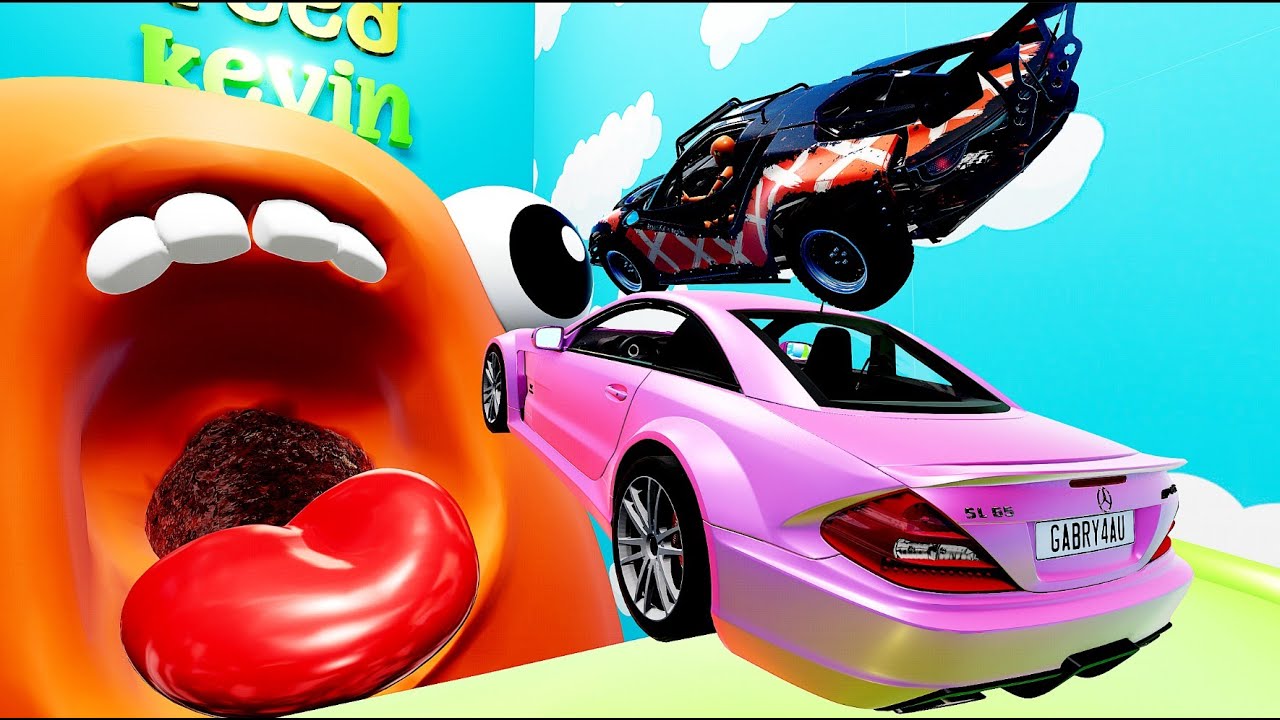 Cars VS Mystery DOORS Sports Car Challenge #13 BeamNG Drive