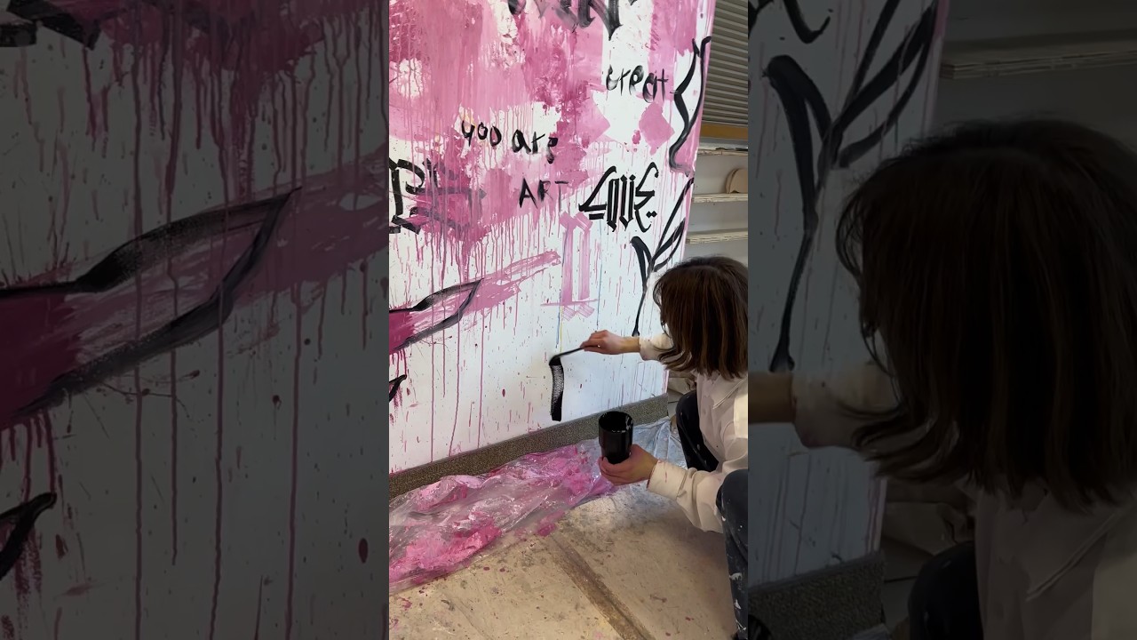 Full mural process #art #graffiti #calligraphy #lettering #mural #muralart