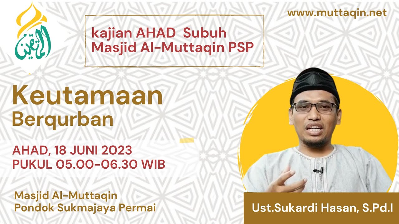 Keutamaan Berqurban | Ust.Sukardi Hasan, S.Pd.I