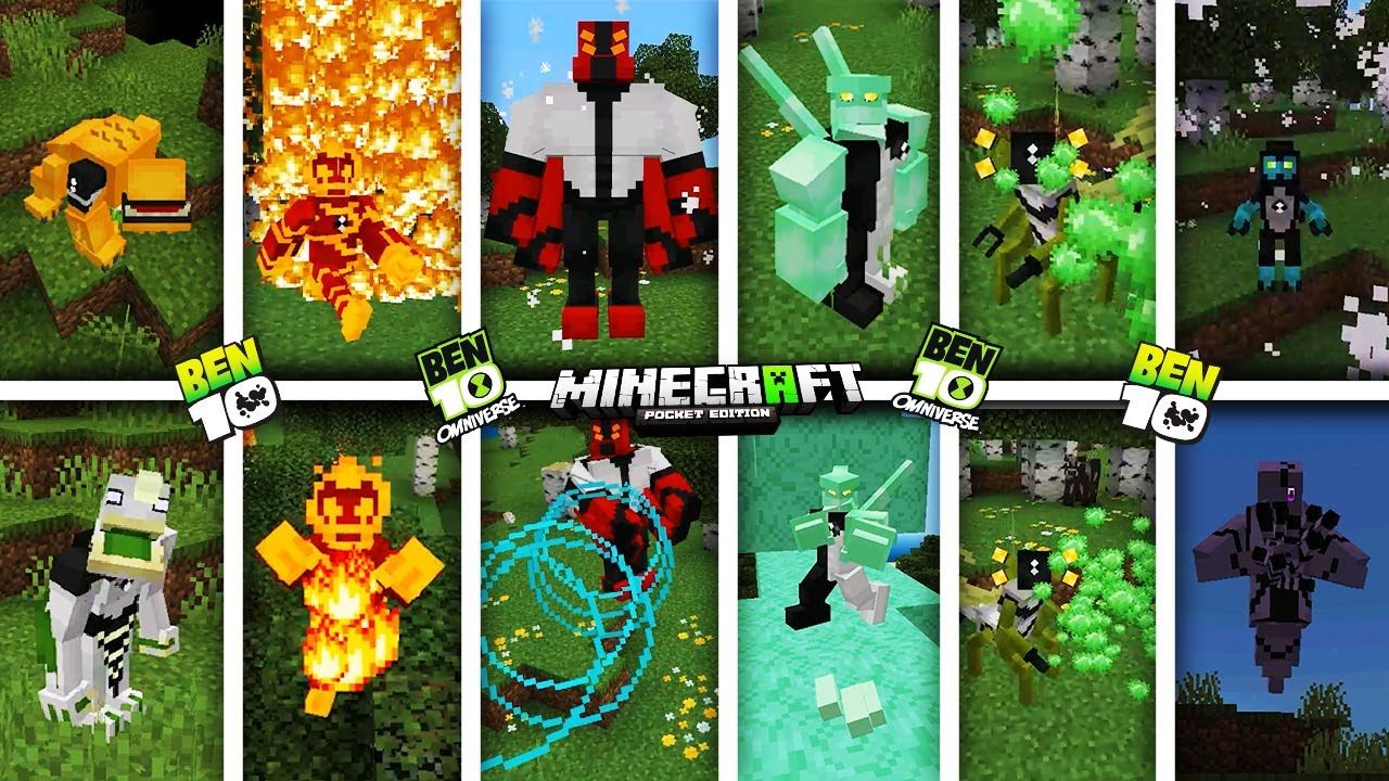 🔥BEN 10 OMNI EVOLUTION MOD FOR MINECRAFT PE 😍| BEN 10 ADDON MCPE 1.21+