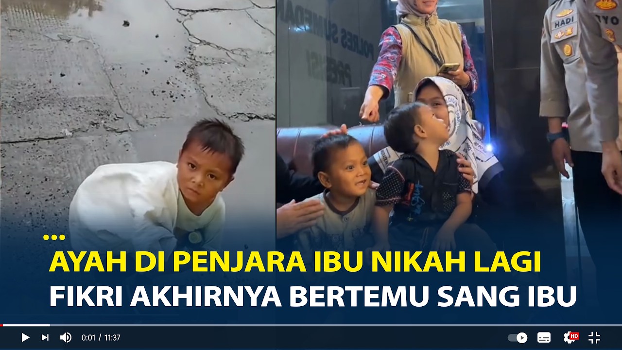 Momen Haru Fikri Bertemu Sang Ibu, Usai Viral Bocah Bertahan Hidup Kumpulkan Botol