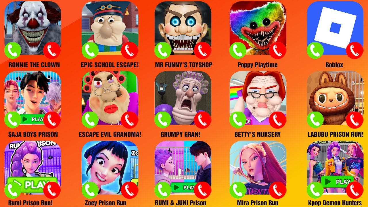 EPIC SCHOOL ESCAPE!,Baby Bobby Daycare!,HUNGRY WORM PRISON,Rumi Prison Run!,Mira Prison Run!,ROBLOX!