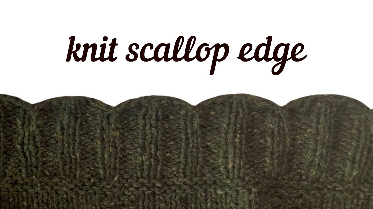 scallop edge bind off in 2x2 rib // knitting tutorial