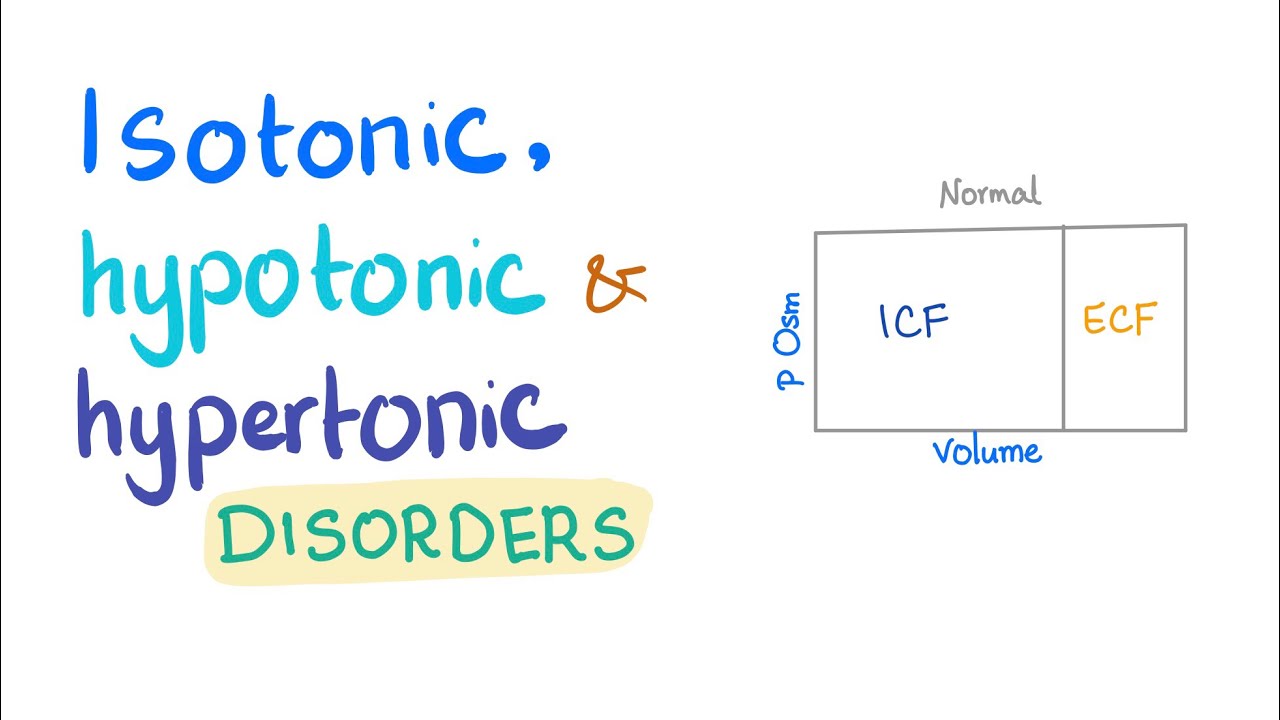 Isotonic, Hypotonic & Hypertonic Disorders - Darrow Yannet Diagrams -Fluids & Electrolytes Playlist